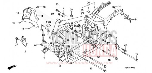 CARROSSERIE DE CHASSIS VT750CA6 de 2006